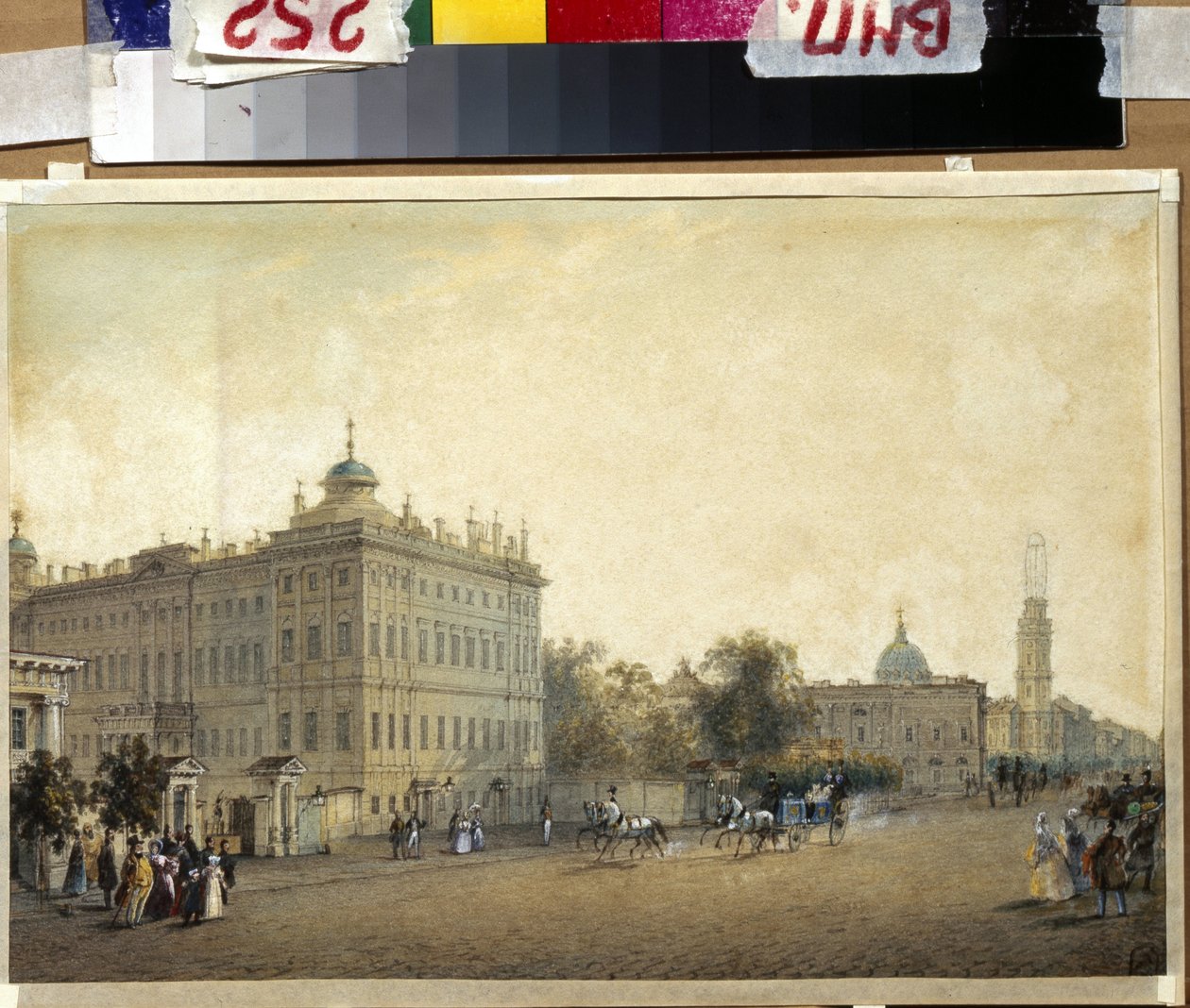 Saint Petersburg. The Anichkov Palace by Vasili Semenovich Sadovnikov