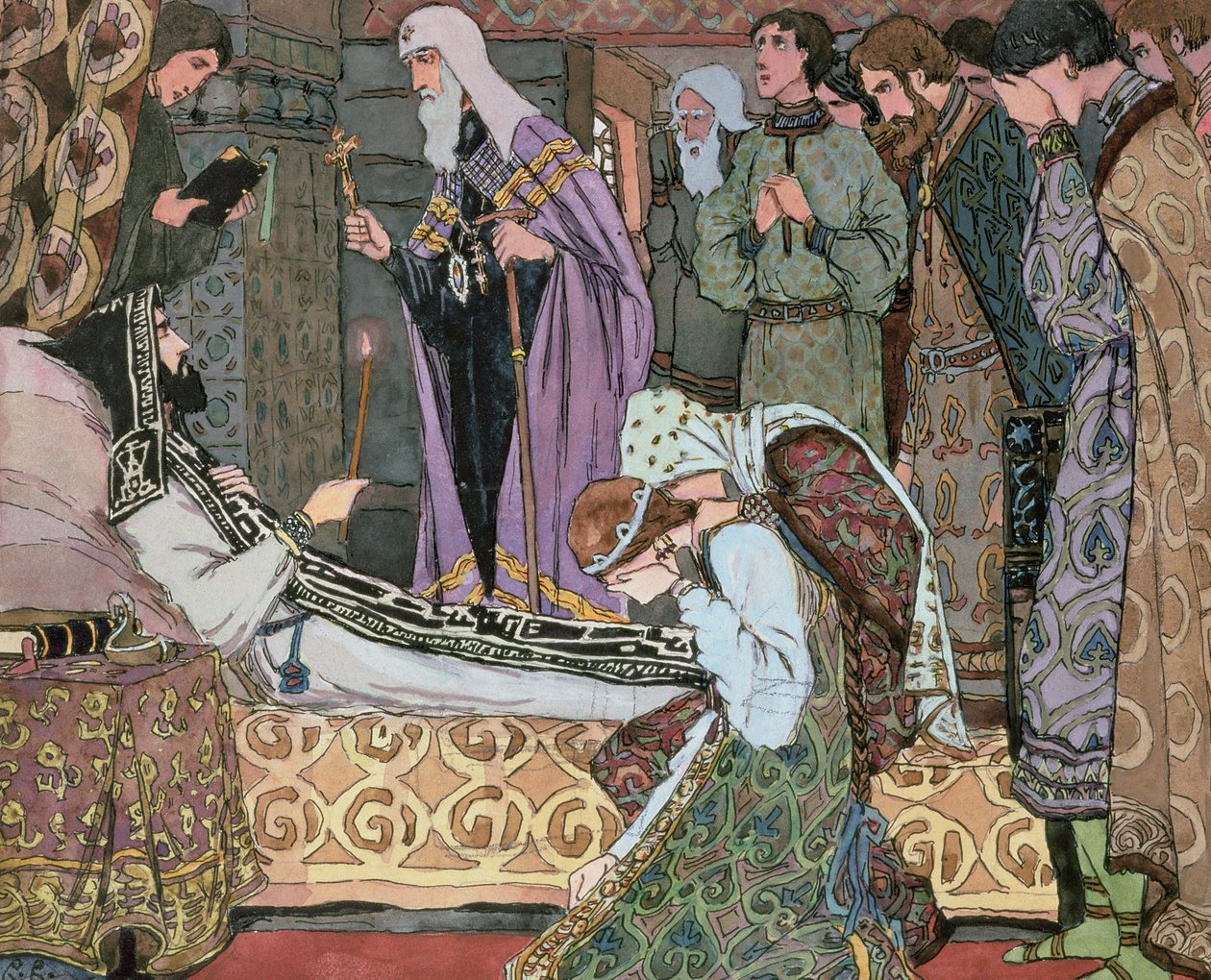 Deathbed of the Grand Duke Dmitry of Don by Vasili Vasil