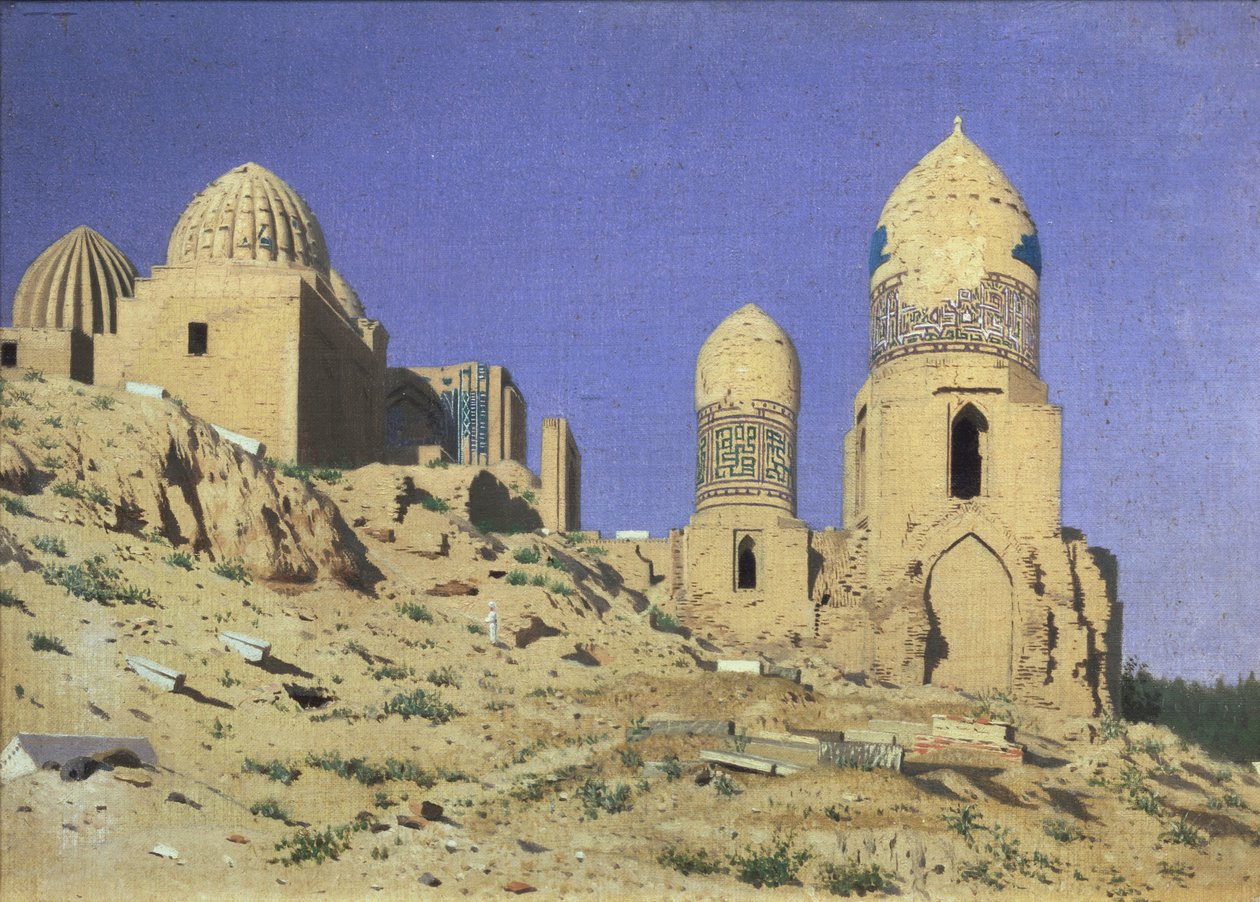 Necropolis Shah-i-Zinda The Living King in Samarkand by Vasili Vasilievich Vereshchagin
