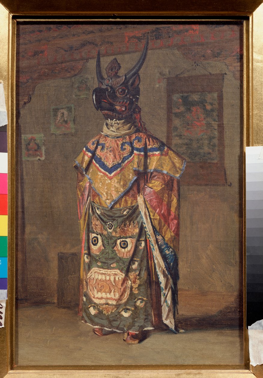 Lama at a Buddhist Feast in the Rumtek Monastery in Sikkim by Vasili Vasilievich Vereshchagin