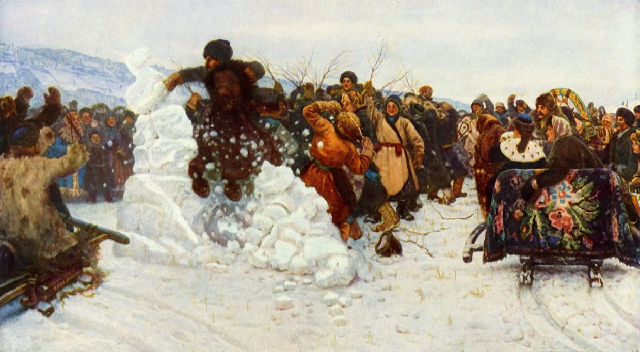 Taking the Little Snow-town by Vasily Surikov