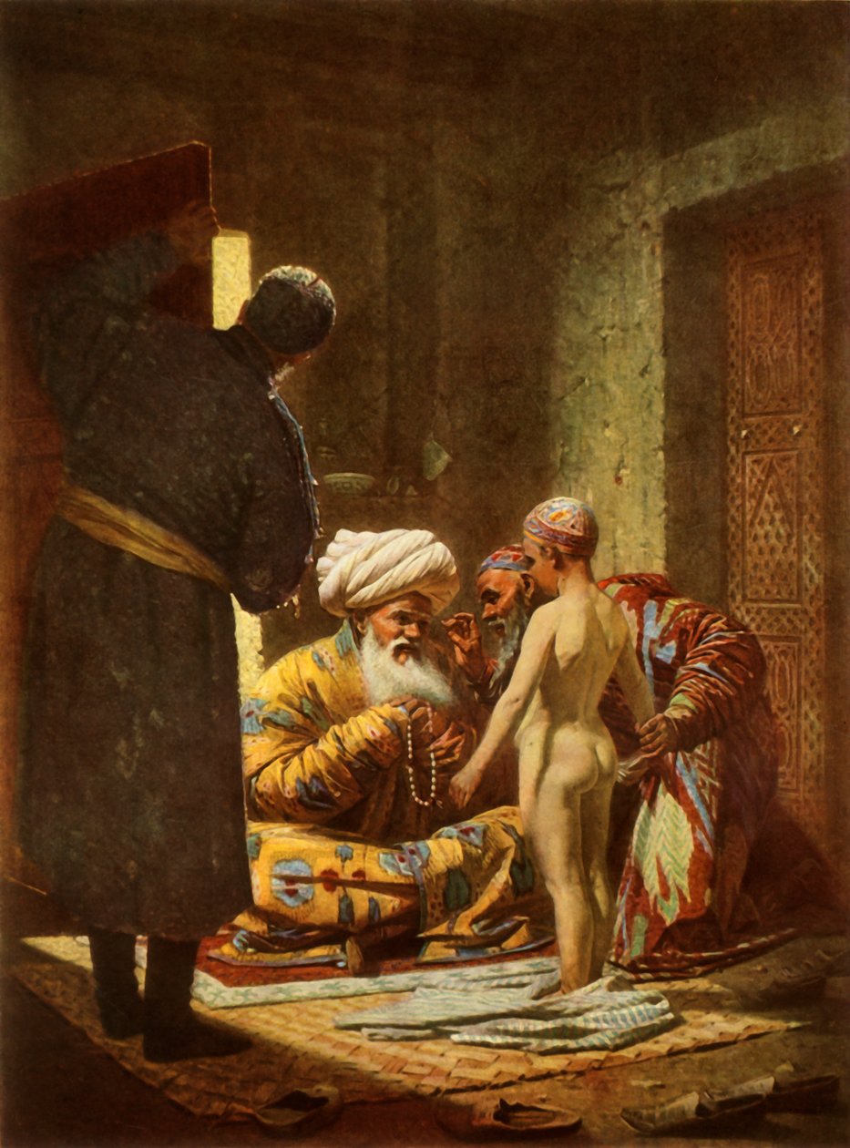 The Sale of a Young Serf by Vasily Vereshchagin