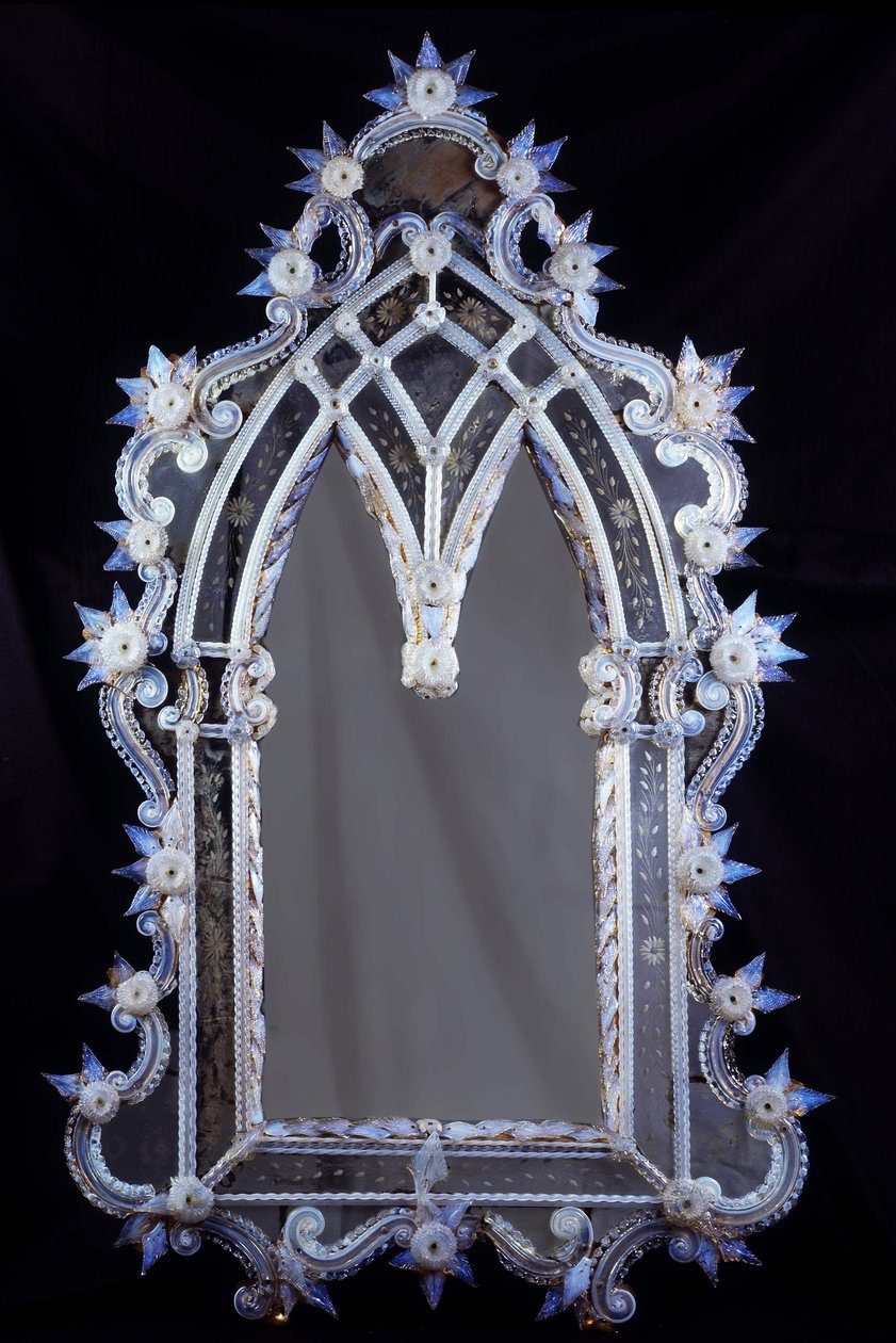 17th century Venetian mirror. Paris private collection by Venetian School