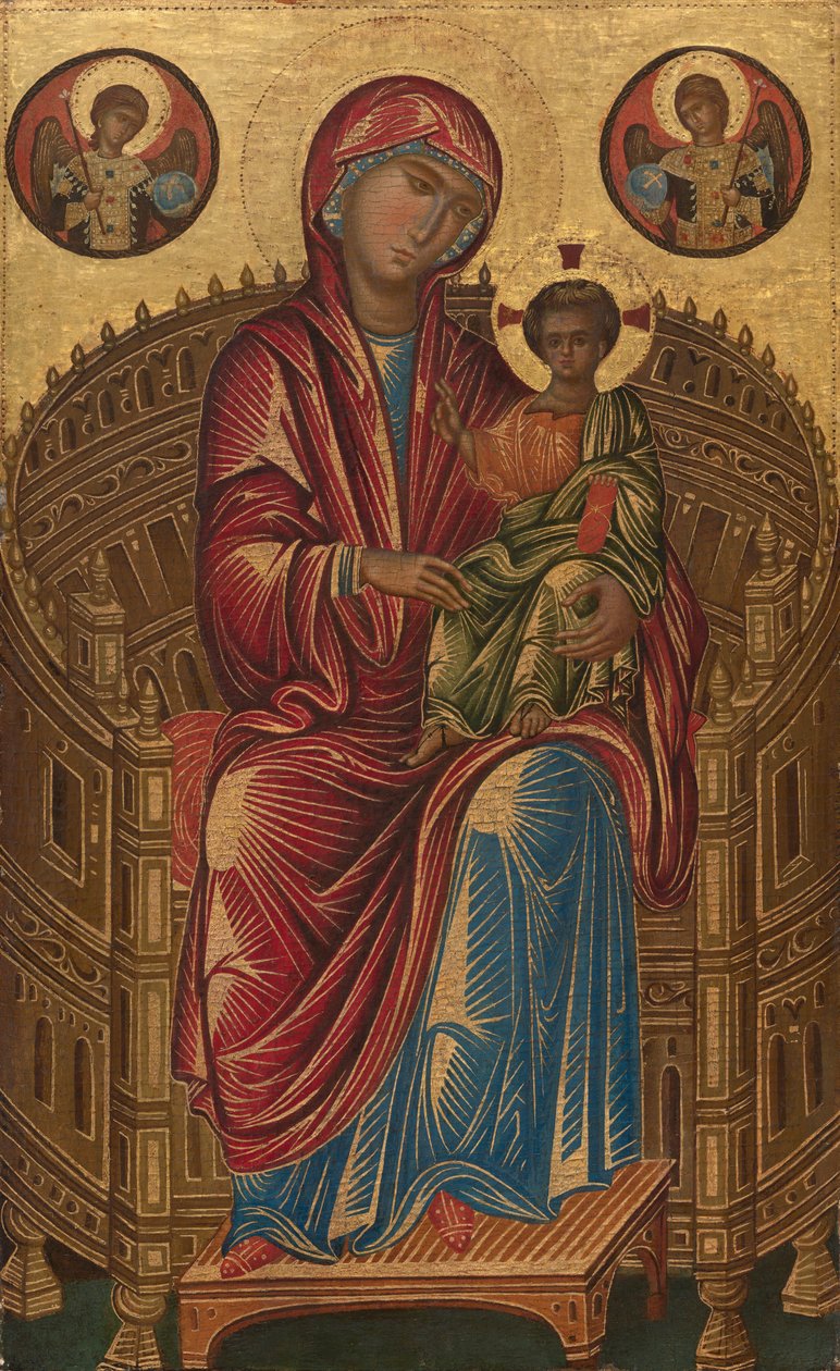 Madonna and Child on a Curved Throne by Veneto-Byzantine School