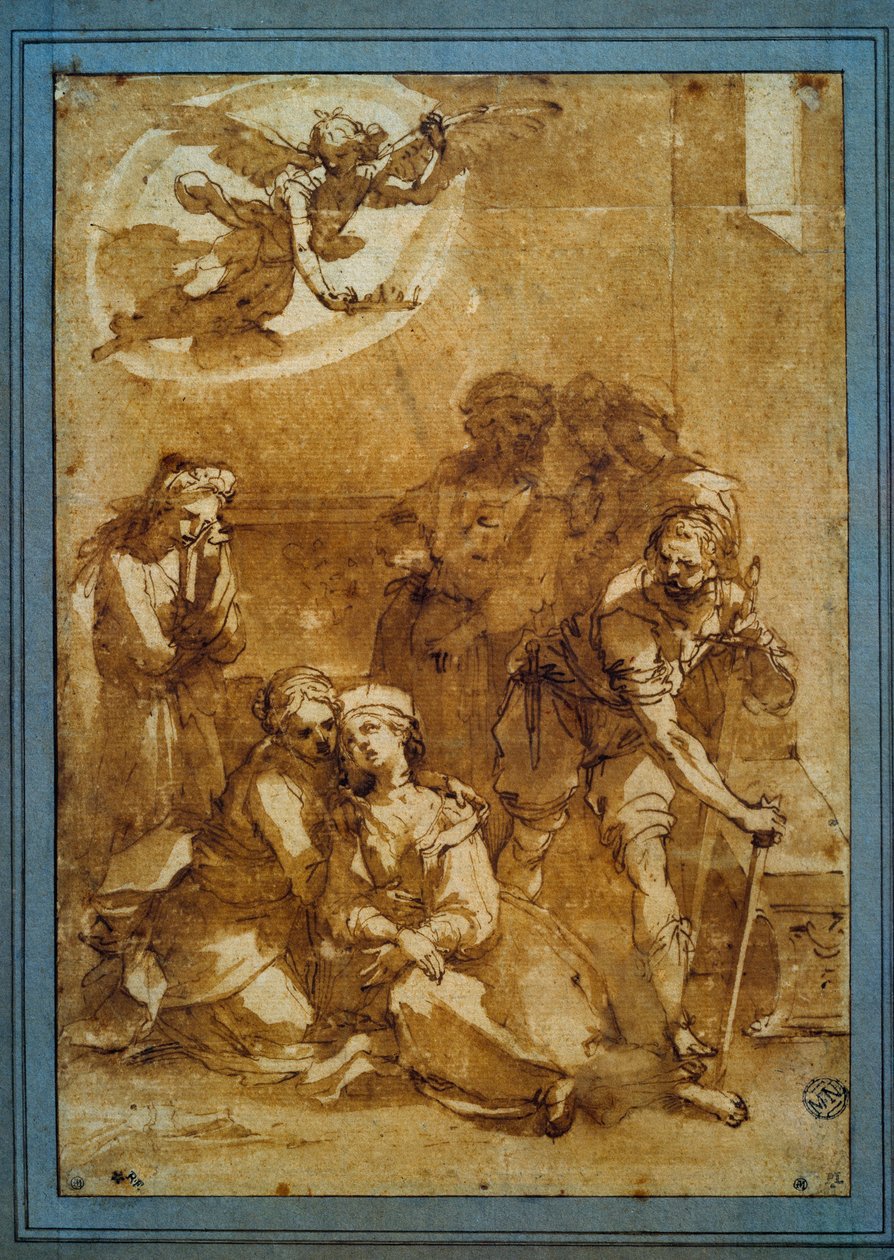 The Death of St. Cecile by Ventura di Arcangelo Salimbeni