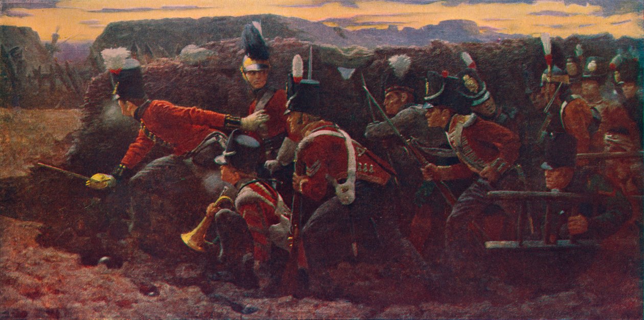 The Forlorn Hope At Badajos, 1906 by Vereker Monteith Hamilton