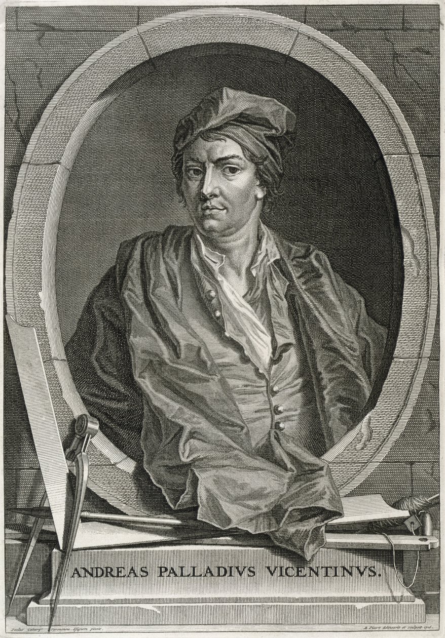 Andrea Palladio (engraved by Bernard Picart) by Paolo Veronese