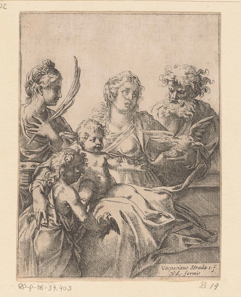 Holy Family with John the Baptist and Elizabeth by Vespasiano Strada