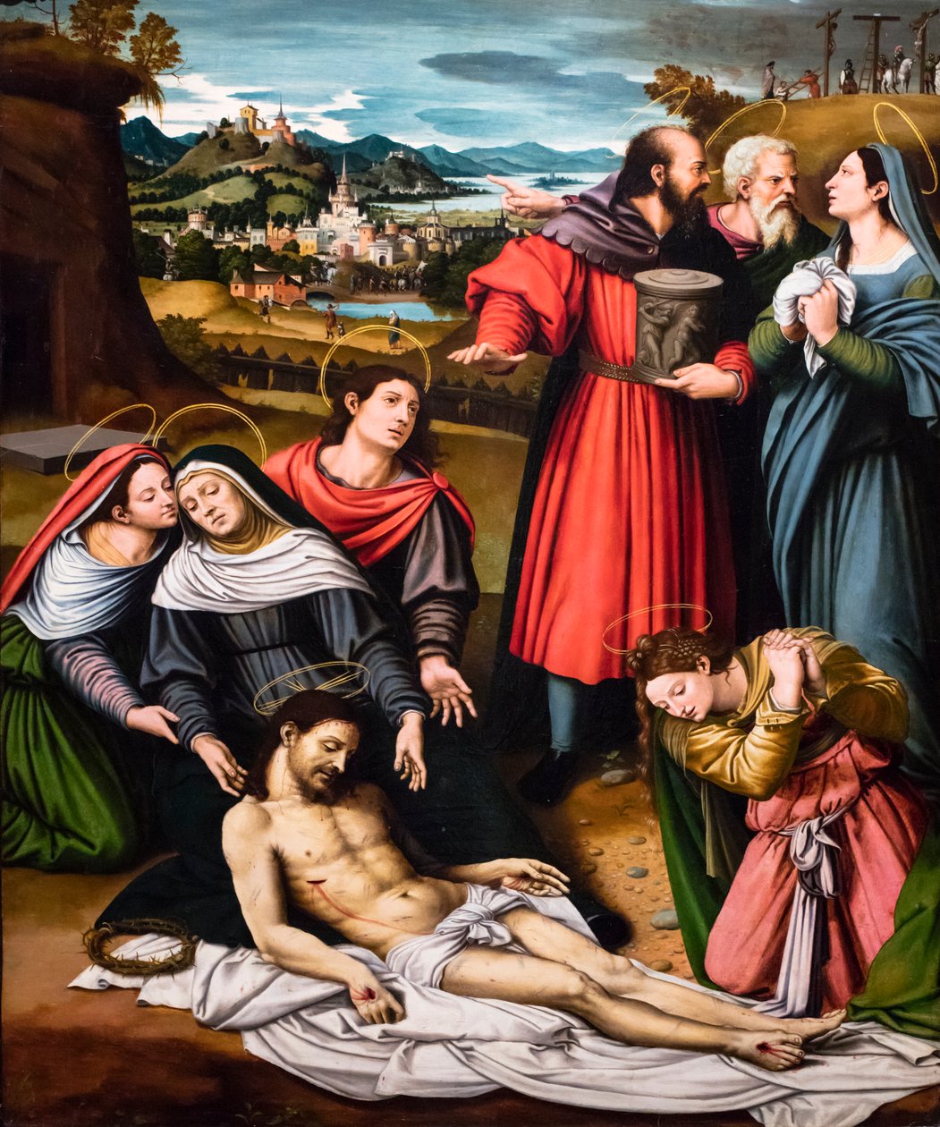 The Lamentation of Christ by Vicente Macip: Fine art print
