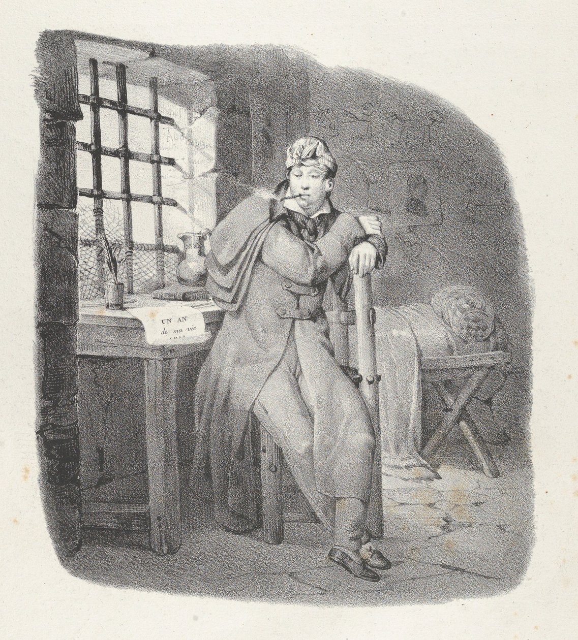 Chap. XIII: Ste. Pelagie! charming stay! Sainte-Pélagie Prison, a charming stay! by Victor Adam