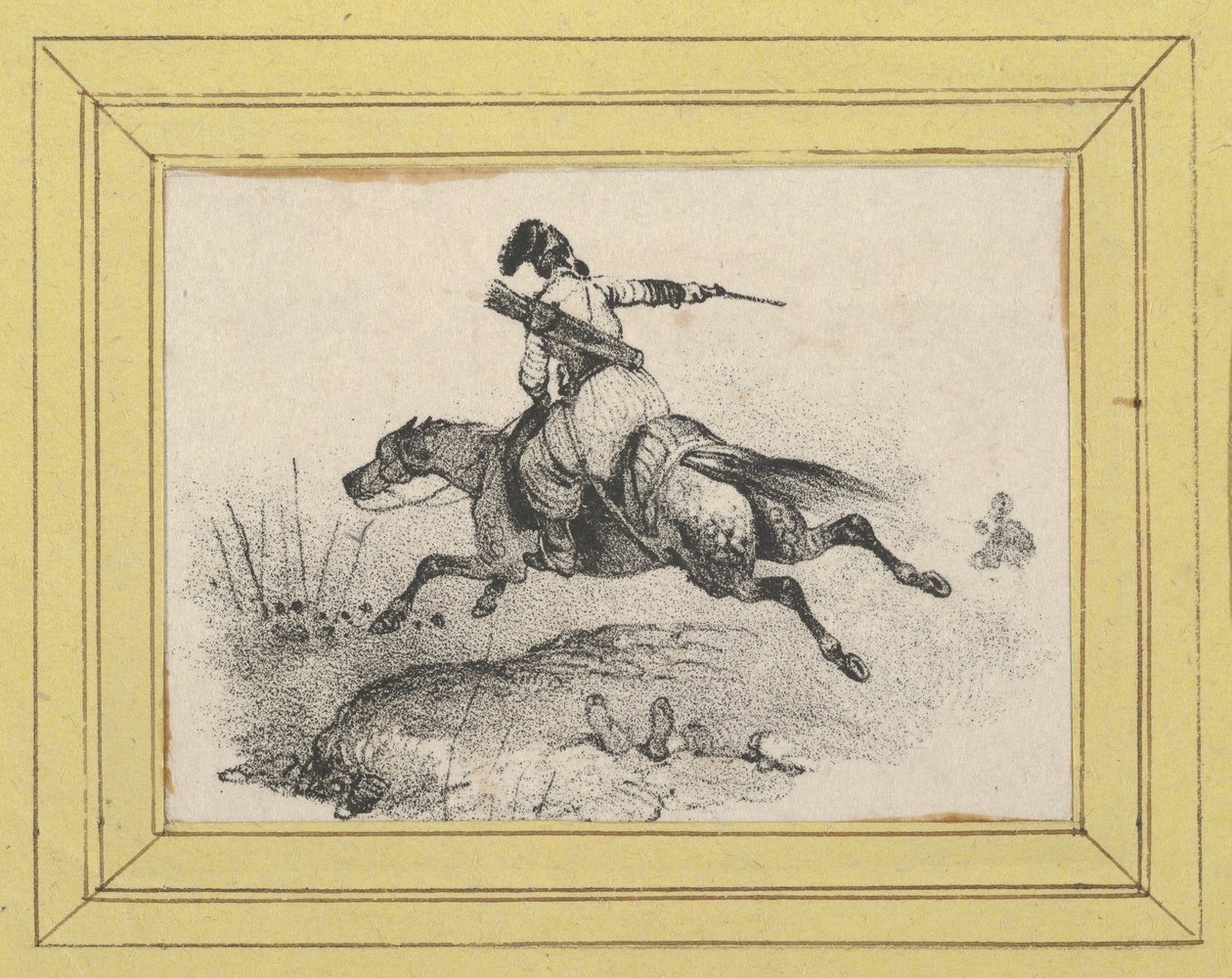 Soldier on Galloping Horse by Victor Adam