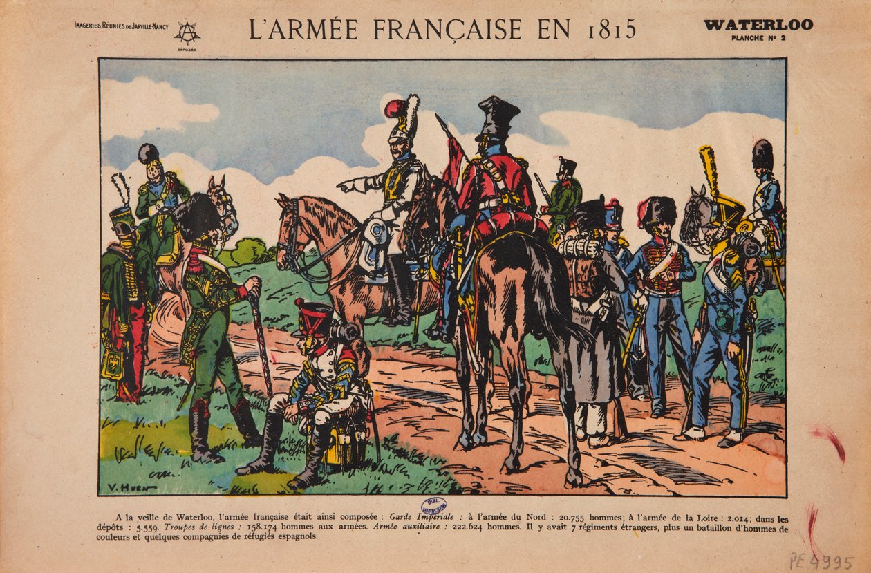 The French army in 1815, Waterloo, c.1920 by Victor Huen