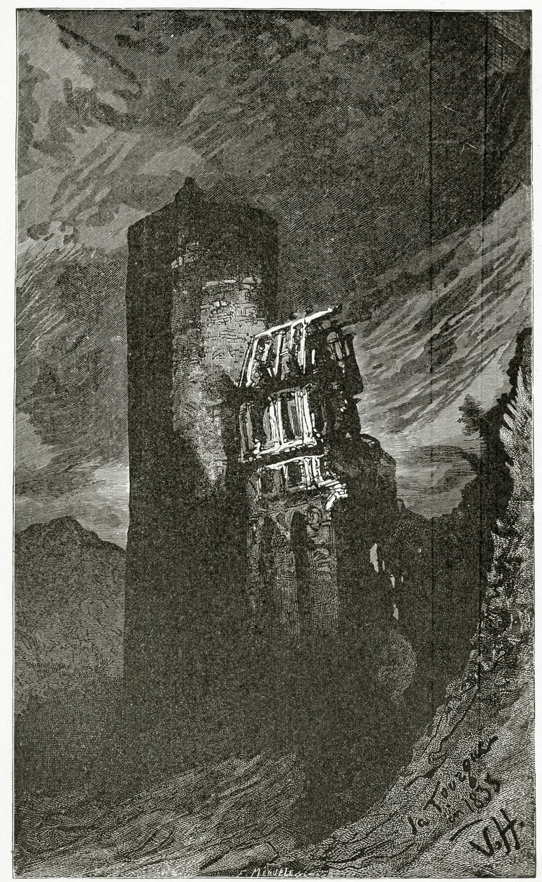 La Tourgue - illustration from Quatre Vingt Treize by Victor Hugo