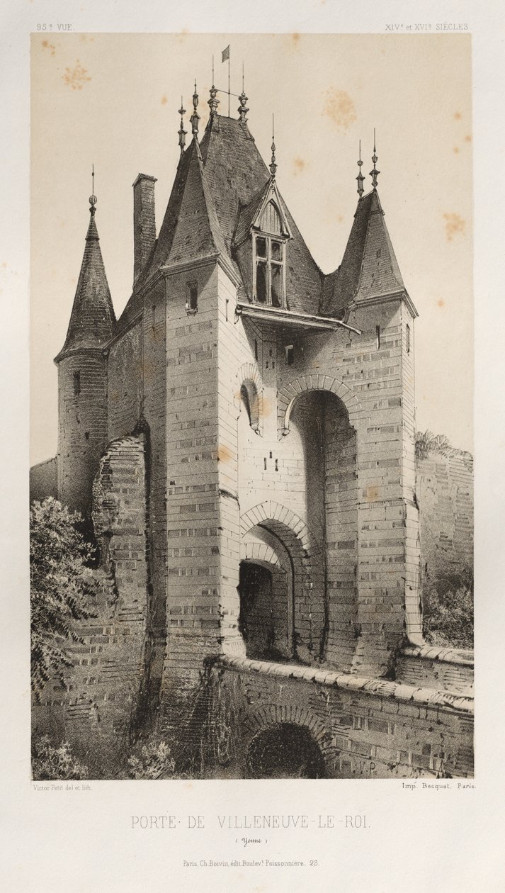 Porte de Villeneuve-Le-Roi Yonne by Victor Petit