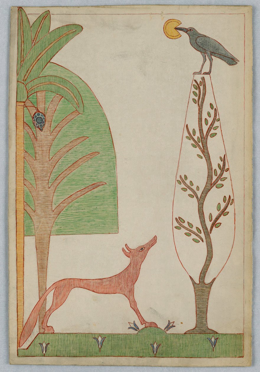 The Fox and the Crow, Illustration for Aesop