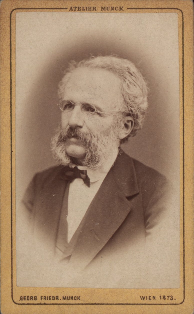 Portrait of the Composer August Wilhelm Ambros, 1773 by Vienna . Photo studio Georg Friedrich