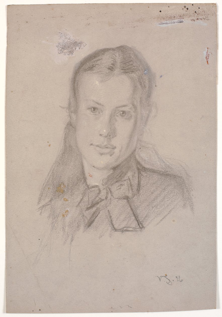 Portrait of Martha Møller (married to Viggo Johansen 1880) by Viggo Johansen