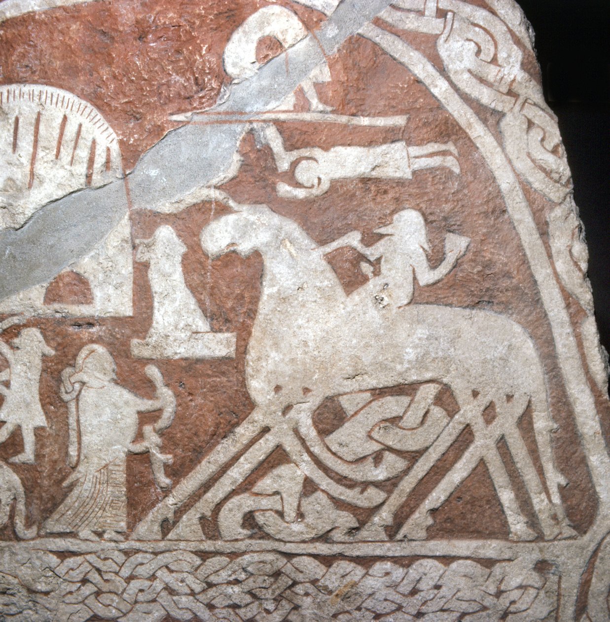 Wotan (Odin), on his eight-legged horse Sleipnir - Viking Runes from ...