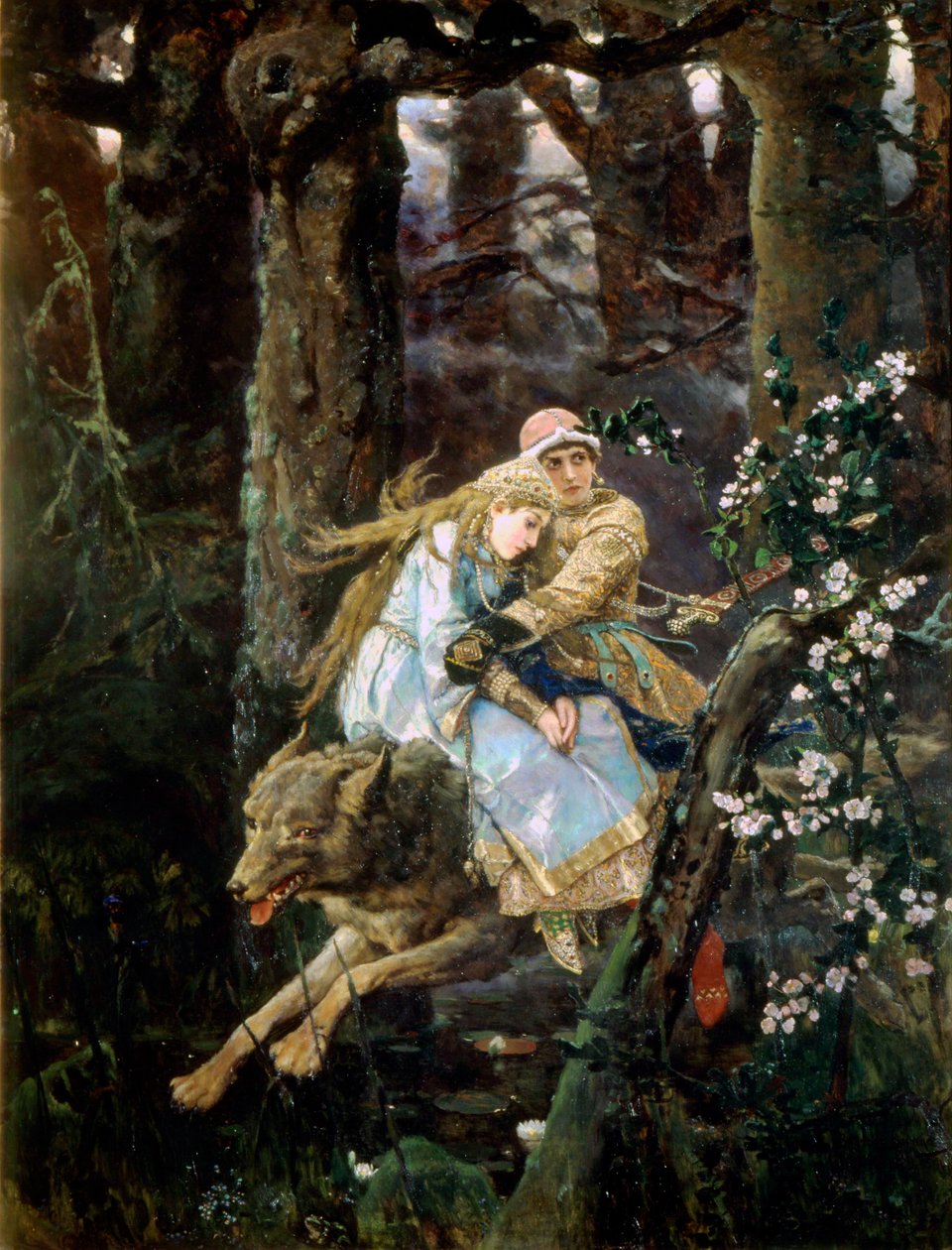 Tsarevich Ivan Riding the Grey Wolf, 1889 by Viktor Mikhaylovich Vasnetsov