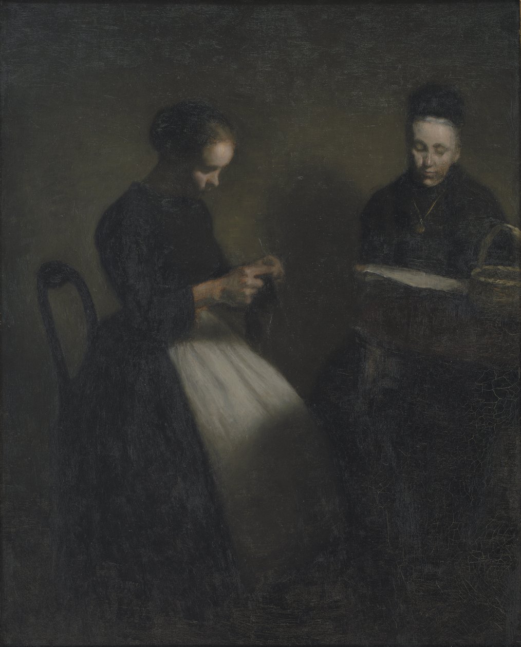 Evening in the Drawing Room. The Artist