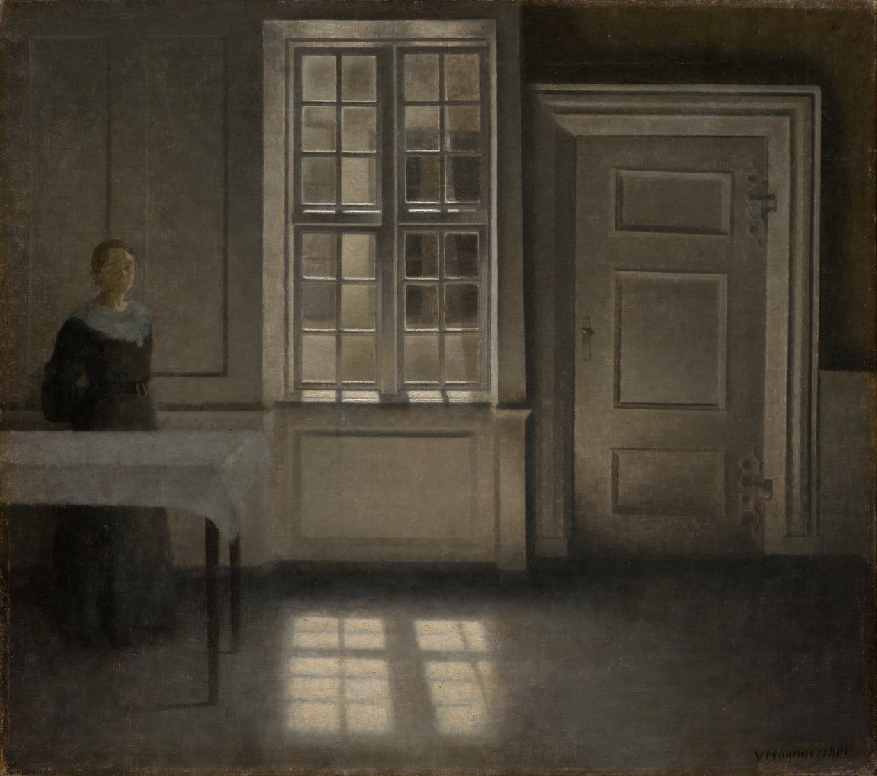 Strandgade, Sunshine by Vilhelm Hammershøi