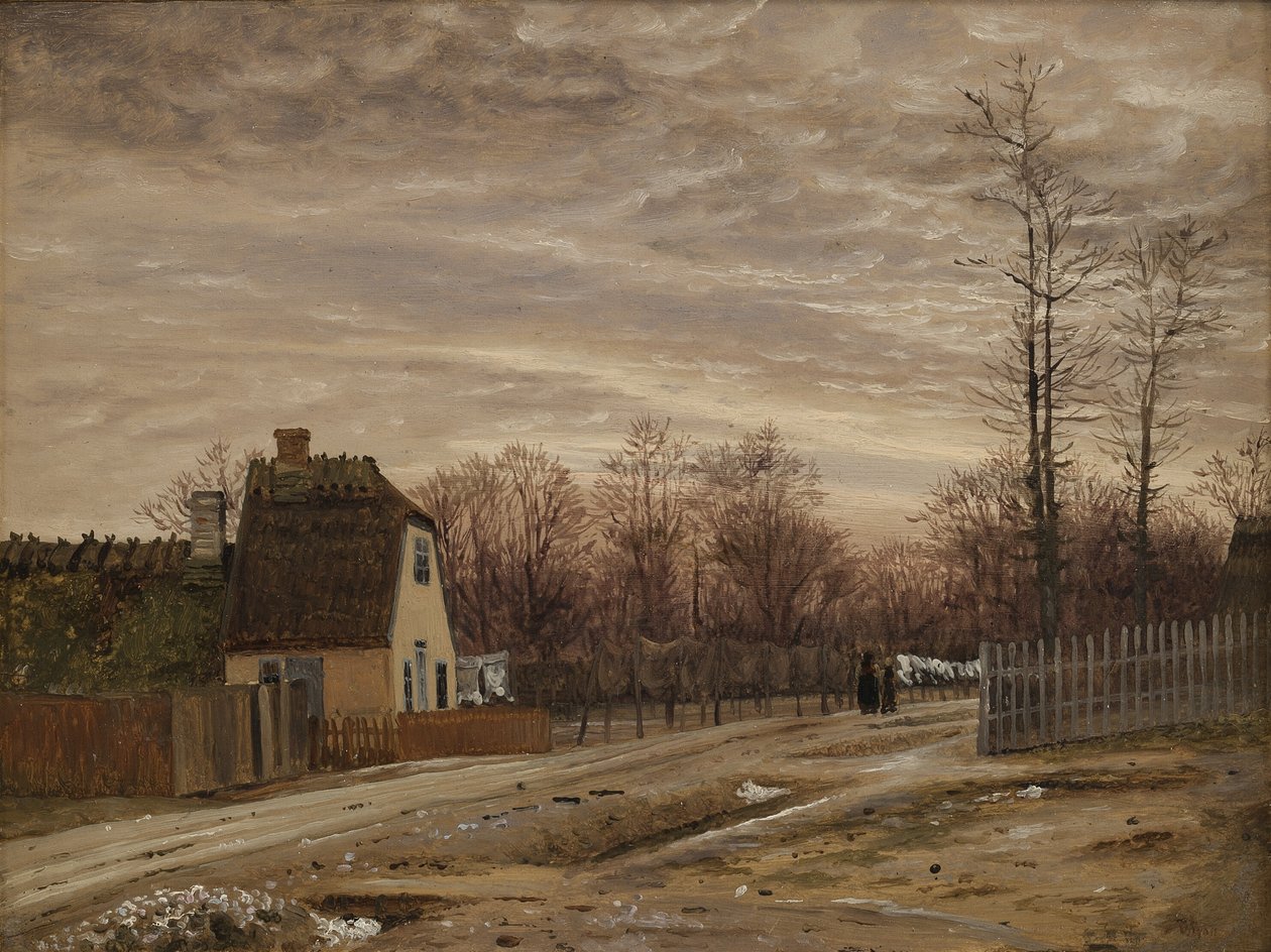 Evening after a Thaw. Taabæk, North of Copenhagen by Vilhelm Kyhn