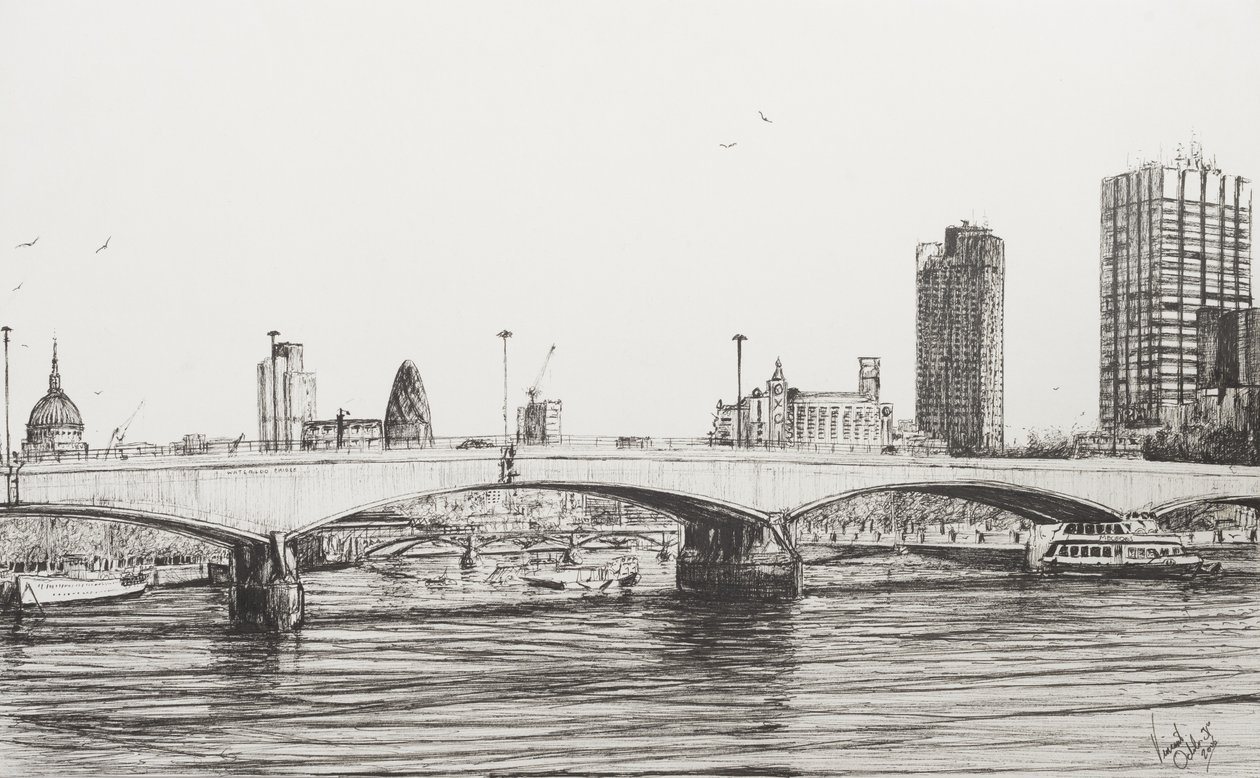 Waterloo Bridge London, 2006 by Vincent Alexander Booth