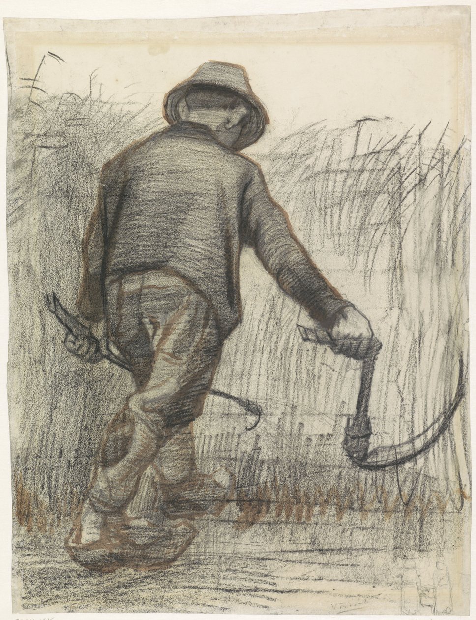 Cutter with Hat, Seen from the Back by Vincent van Gogh