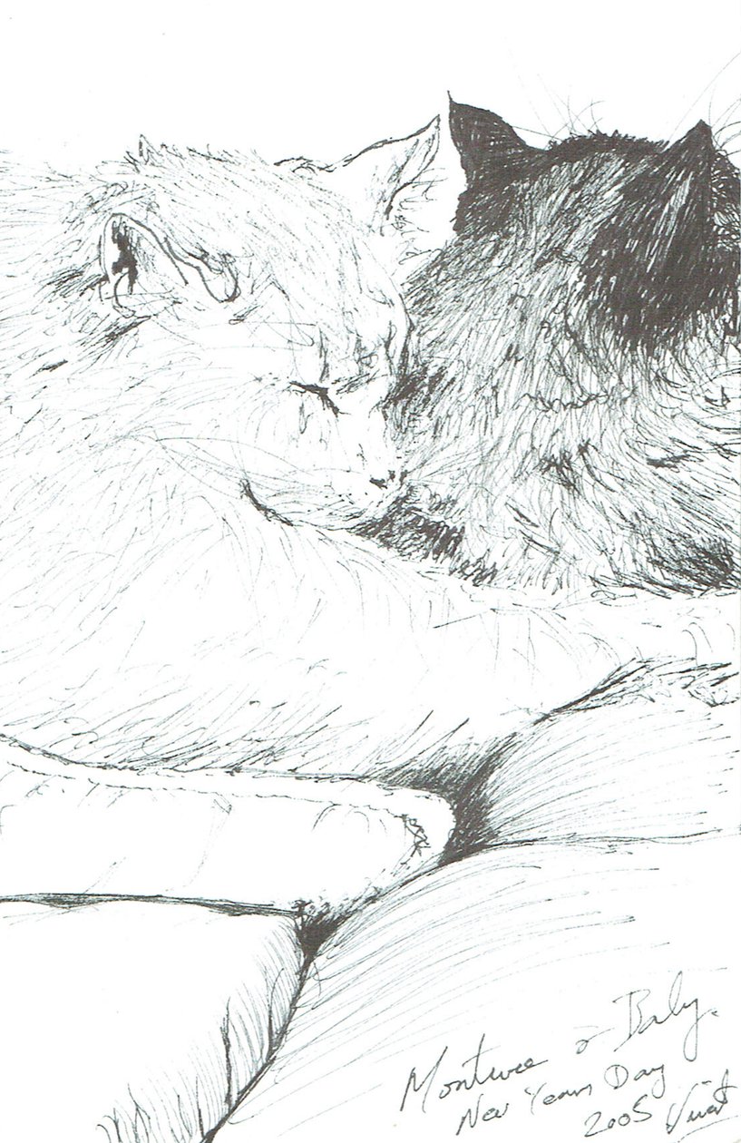 Montwee and Baby New Year 2005 by Vincent Alexander Booth