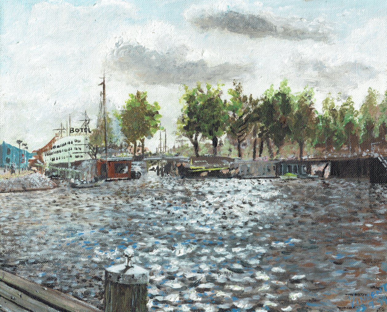 Oosterdok Amsterdam by Vincent Alexander Booth