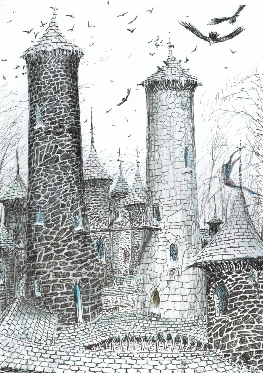 Page 9, The Castle in the Forest of Findhorn by Vincent Alexander Booth
