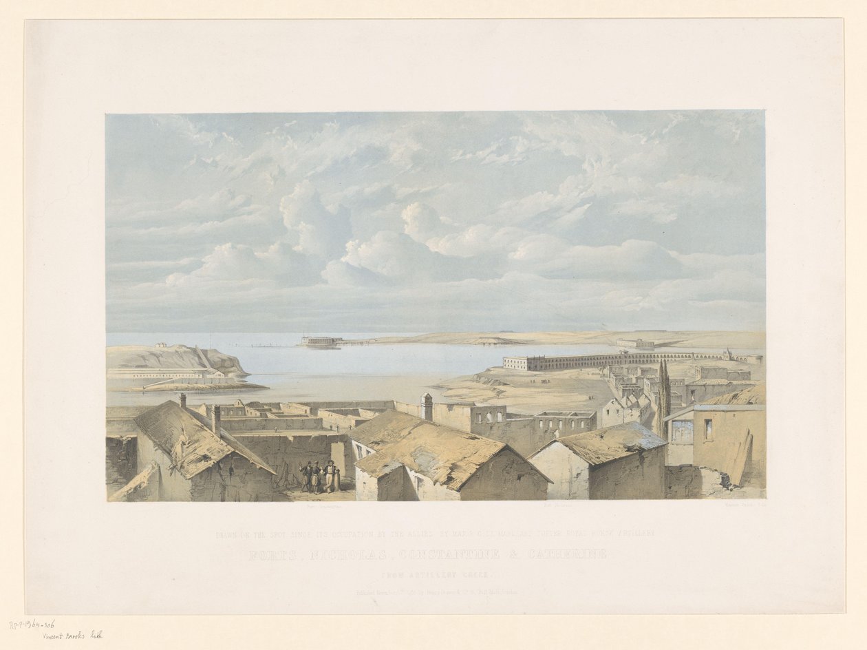 The Forts Nicholas, Constantine and Catherine in Crimea by Vincent Brooks