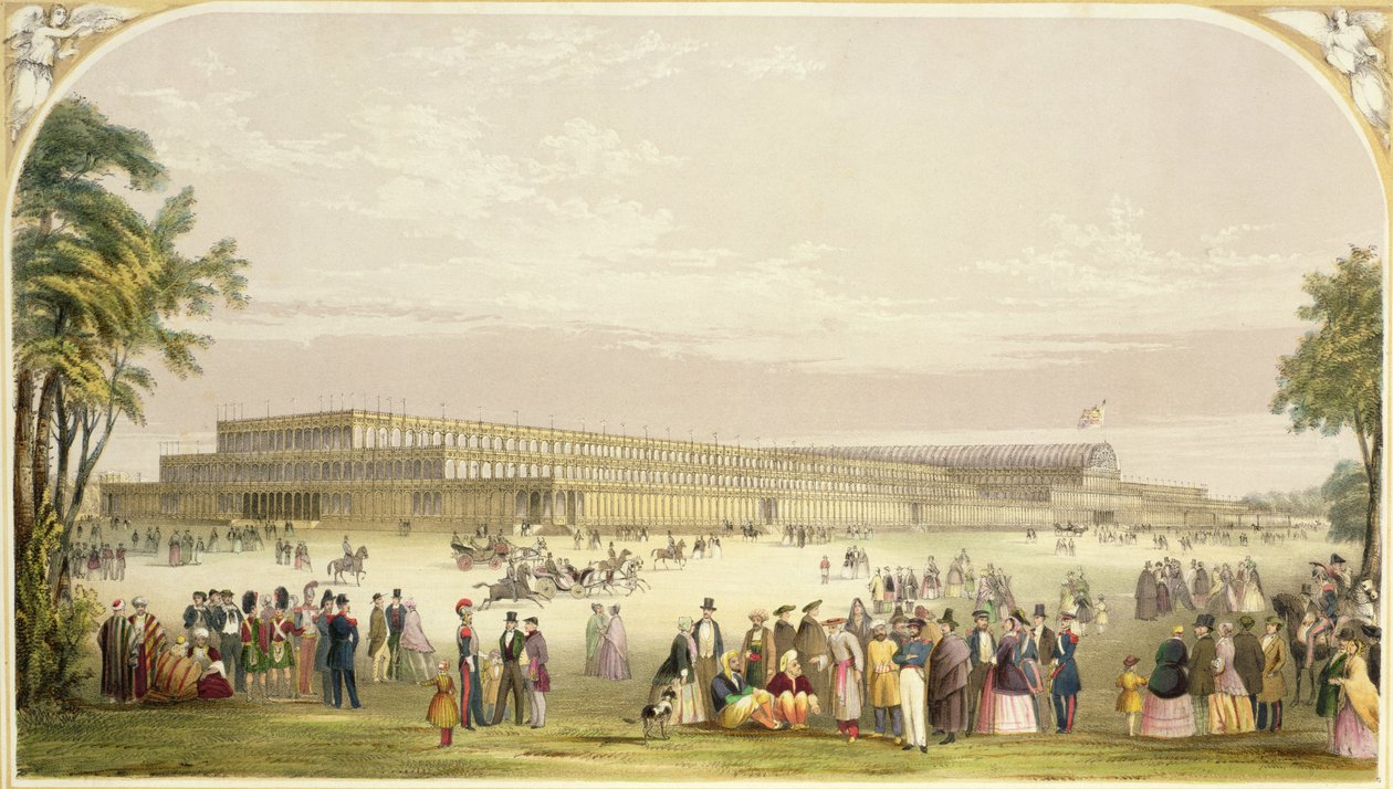 Great Exhibition, 1851: view of the building designed by Joseph Paxton, architect by Vincent Brooks