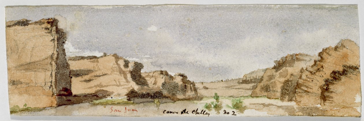 San Juan Canyon de Chelly No. 2 (Canyon de Chelly, Arizona), 1869-1871 by Vincent Colyer