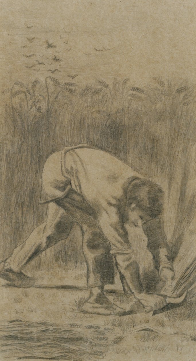 The Reaper after Millet by Vincent van Gogh