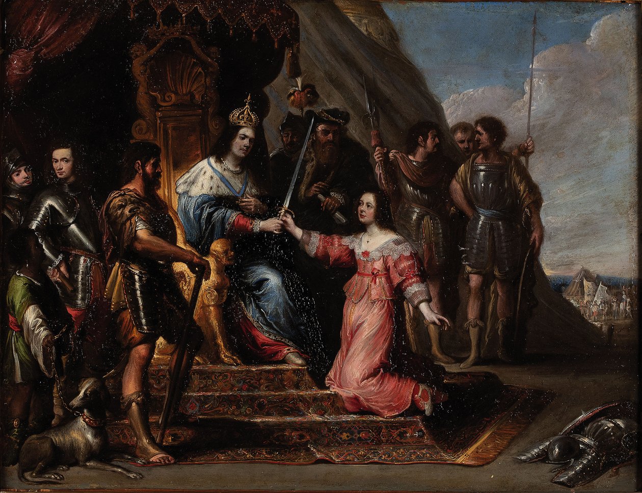 Allegory of Justice or Esther before Ahasuerus by Vincent Malò (I)