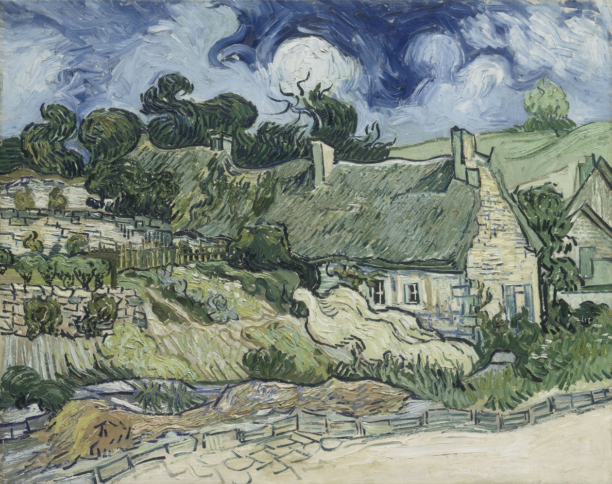 Stubble Fields at Cordeville in Auvers-sur-Oise by Vincent van Gogh