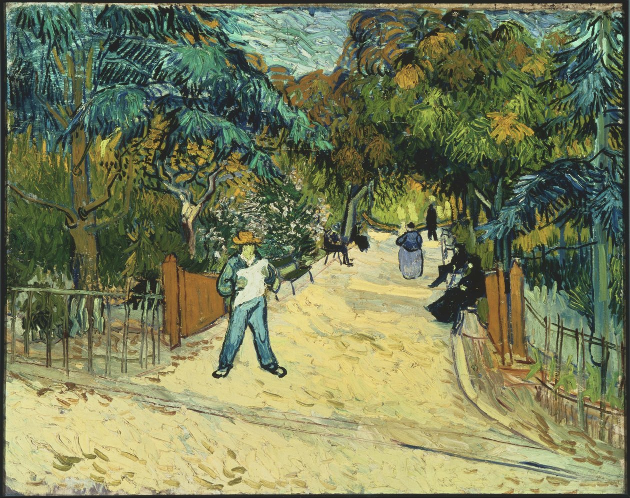Entrance to the Public Gardens in Arles by Vincent van Gogh