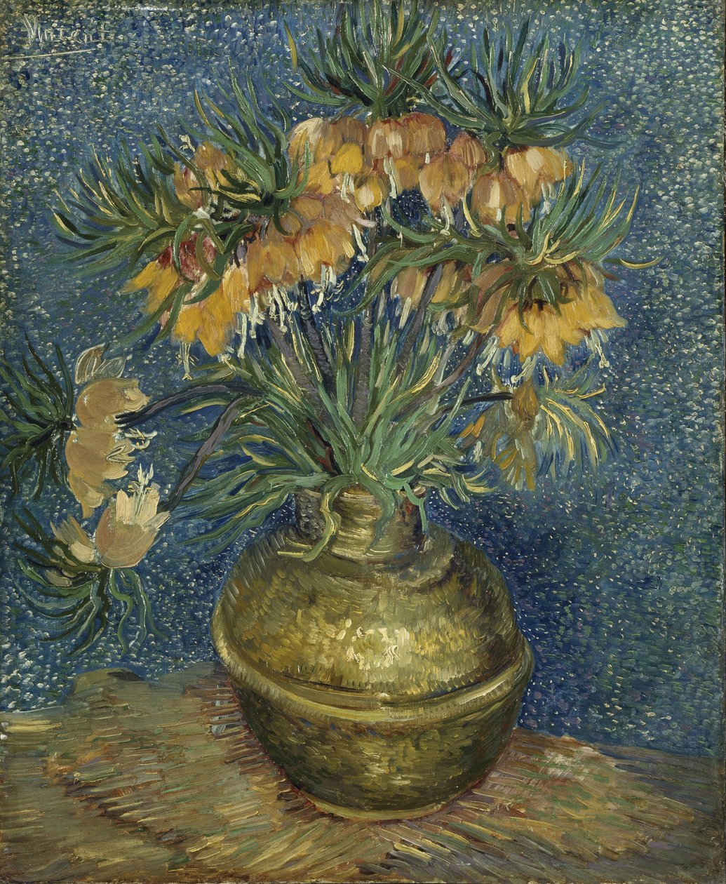Fritillaries, Imperial Crown in a Copper Vase by Vincent van Gogh