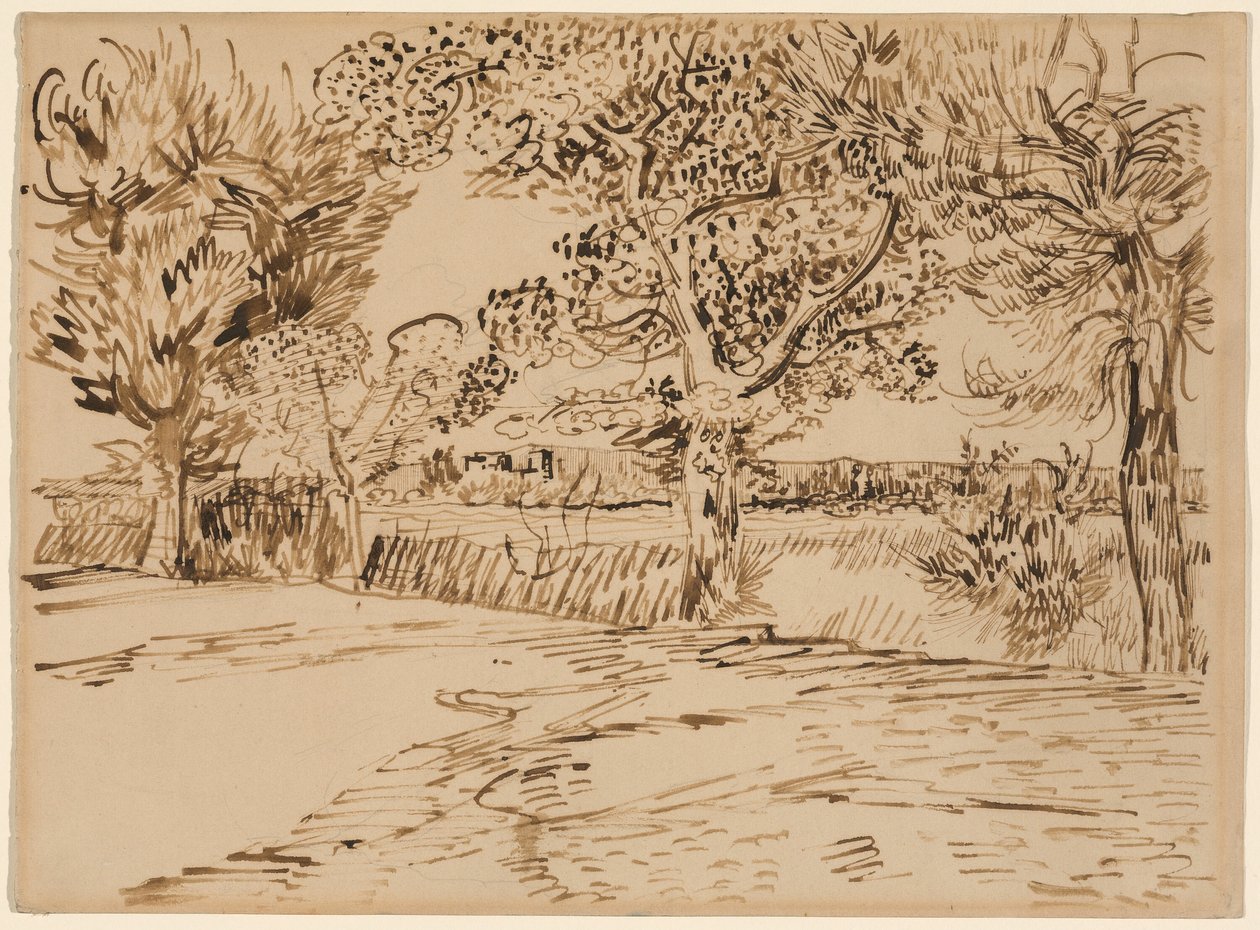 Landscape at Arles by Vincent van Gogh