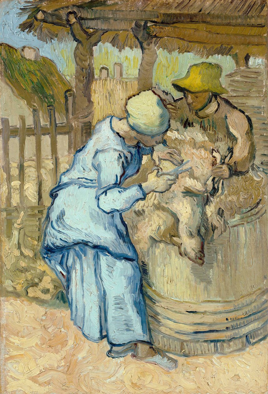 The Sheep Shearers by Vincent van Gogh