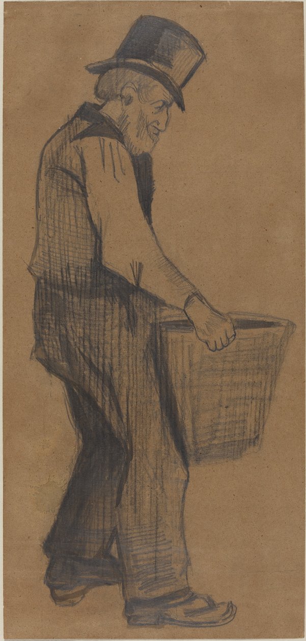 Old Man Carrying a Bucket by Vincent van Gogh