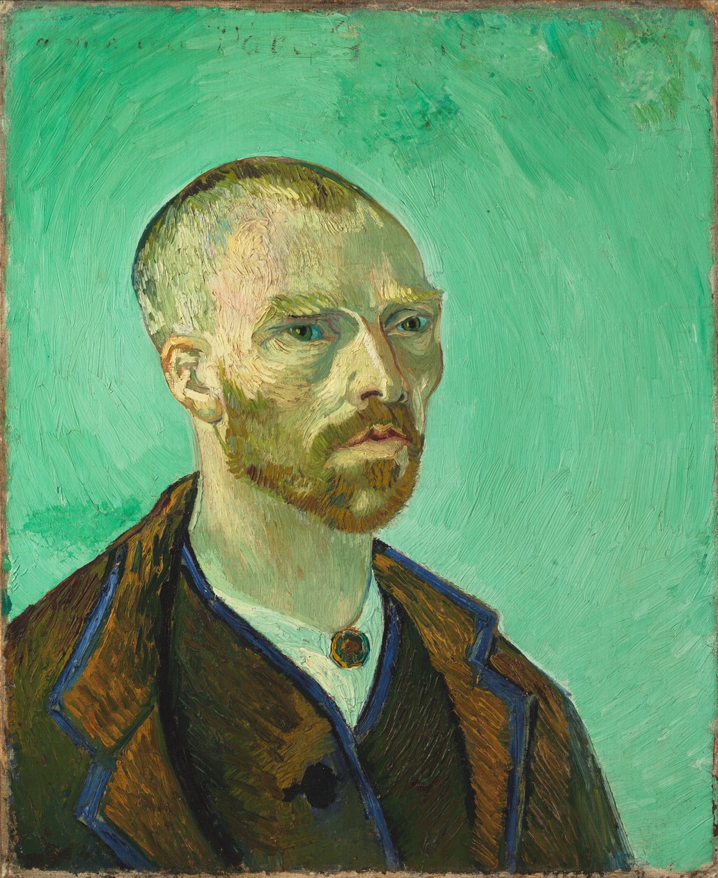 Self-portrait, dedicated to Paul Gauguin by Vincent van Gogh