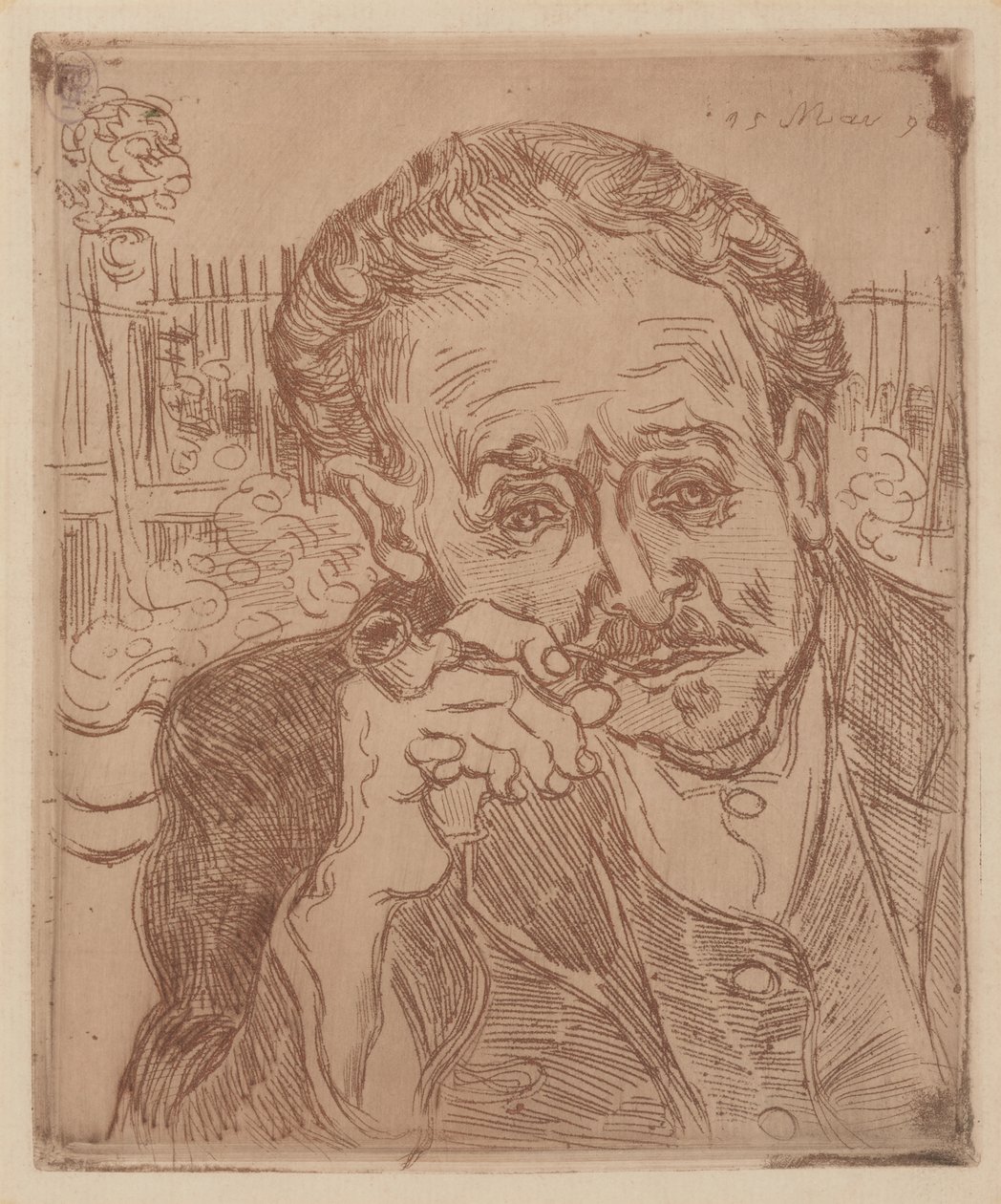 The Man with the Pipe: Portrait of Doctor Gachet by Vincent van Gogh