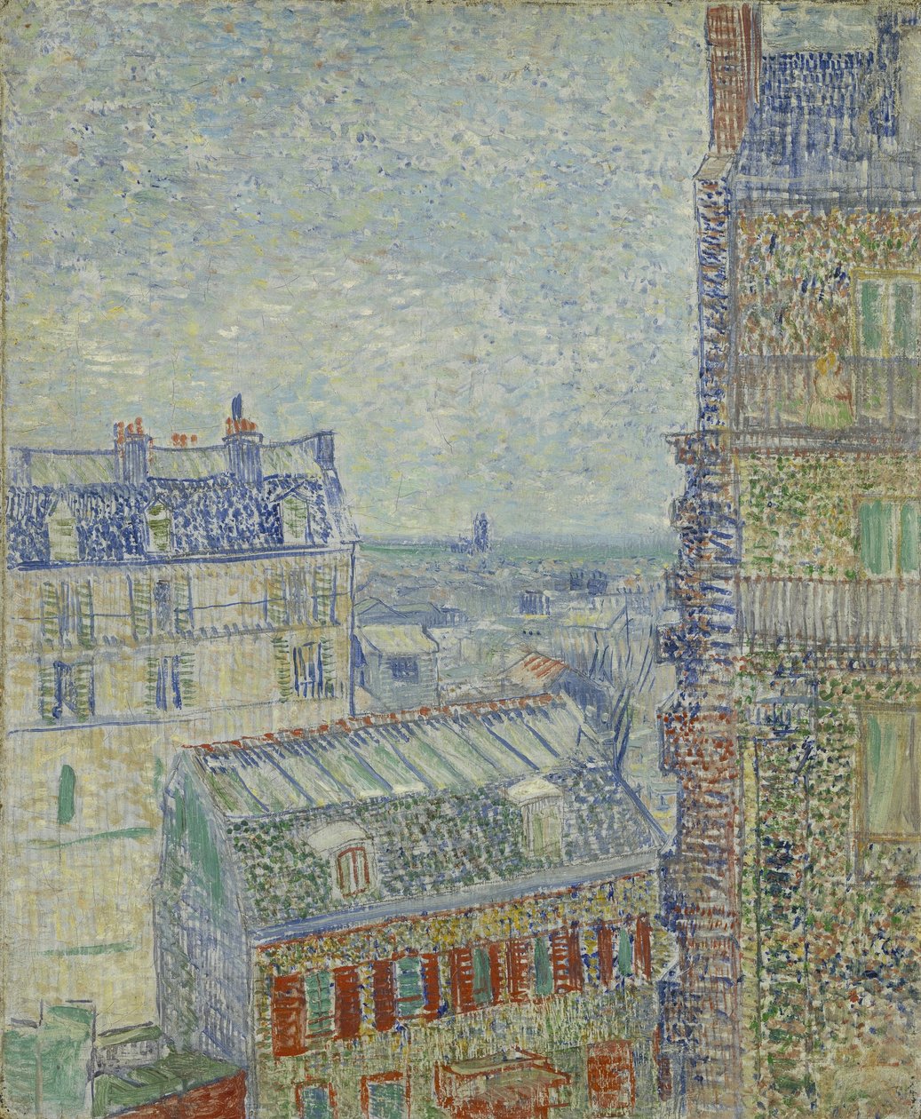View from Theo’s apartment by Vincent van Gogh