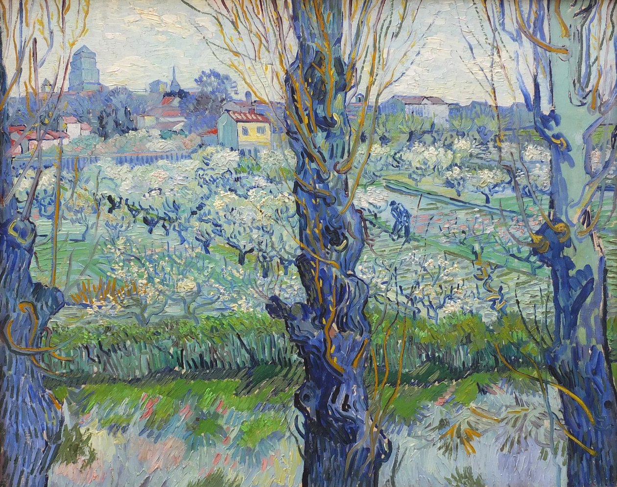 View of Arles, Flowering Orchards by Vincent van Gogh