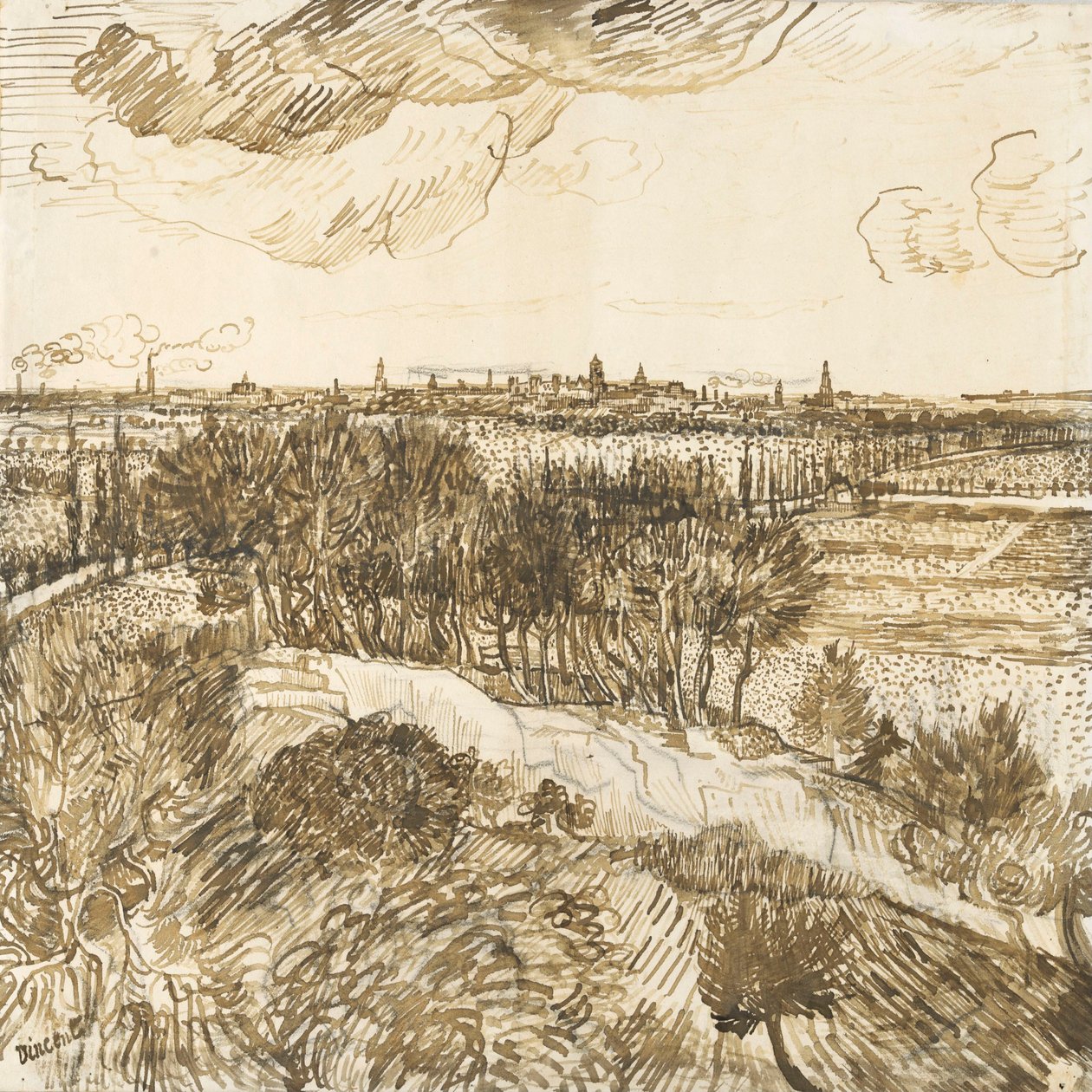 View of Arles from Montmajour by Vincent van Gogh