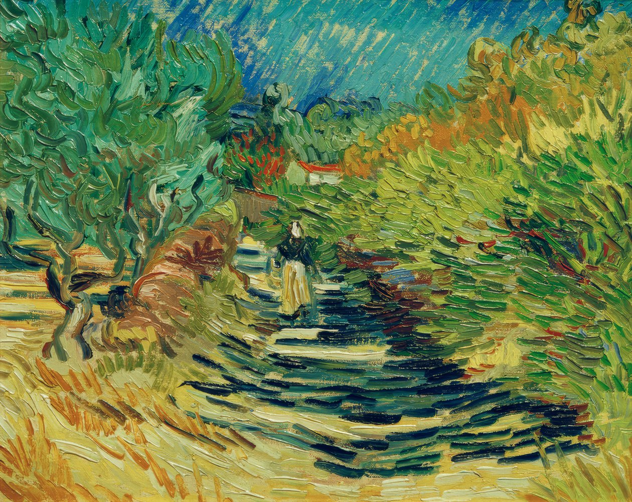 Path in Saint-Rémy by Vincent van Gogh: Fine art print