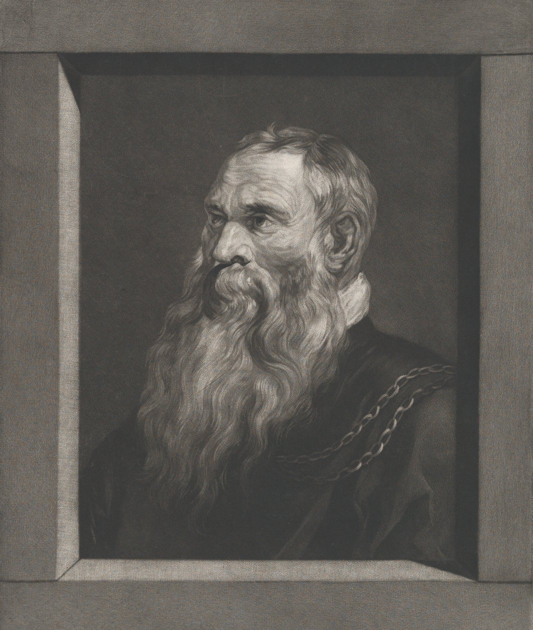 Portrait of an old man with a beard, ca. 1787-1851 by Vincenz Georg Kininger