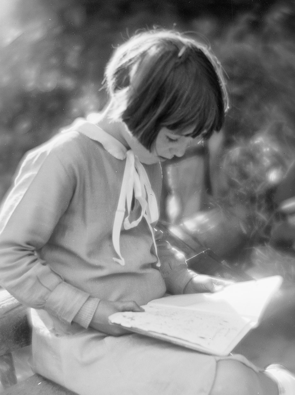 Little Girl While Reading by Vincenzo Balocchi
